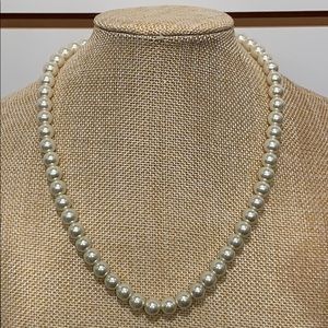 Faux pearl necklace